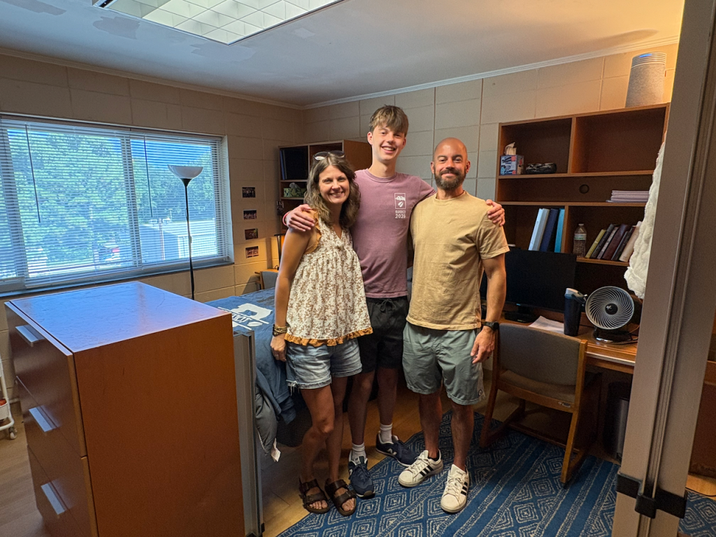 College drop-off: Judah.